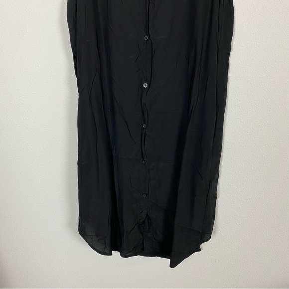 HOPE By Ringstrand Söderberg Judge Dress Black Linen Button Down Dress - Picture 4 of 9